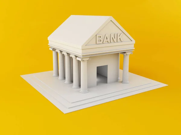 Bâtiment bancaire 3D — Photo