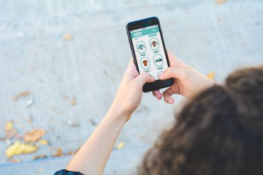 Kadın ceketler smartphone cep telefonu ile alışveriş