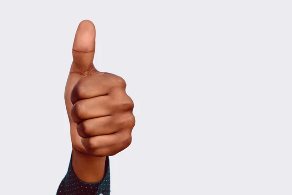 Hand with thumbs up — Stock Photo, Image