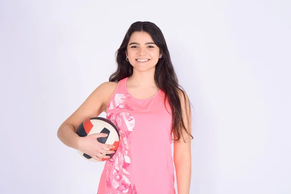 Retrato de mujer voleibol . —  Fotos de Stock