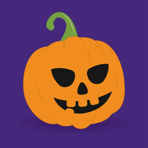 Vector illustratie. Halloween pompoen. — Stockvector