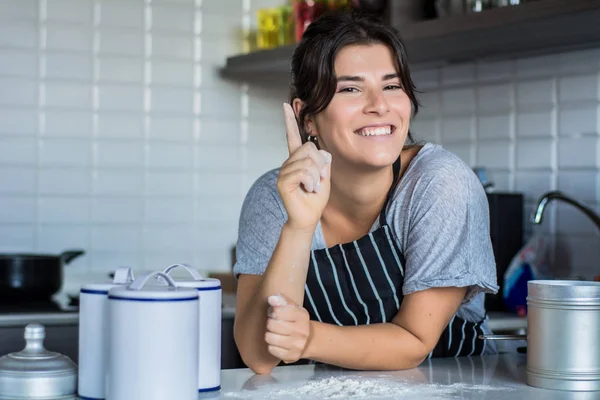 Cooking woman in kitchen