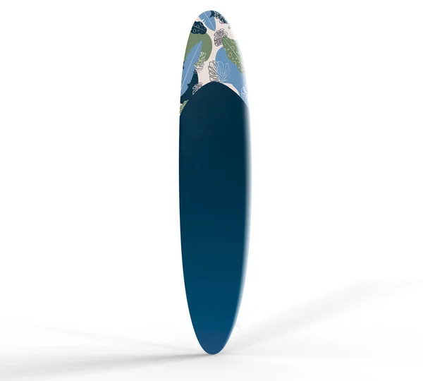 Illustration Planche Surf Moderne Sur Fond Blanc Isolé Concept Sports — Photo