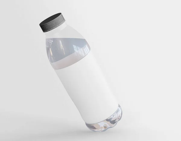 Illustration Water Bottle Mockup Isolated Background Realistic Drinking Water Bottle — Stock Photo, Image