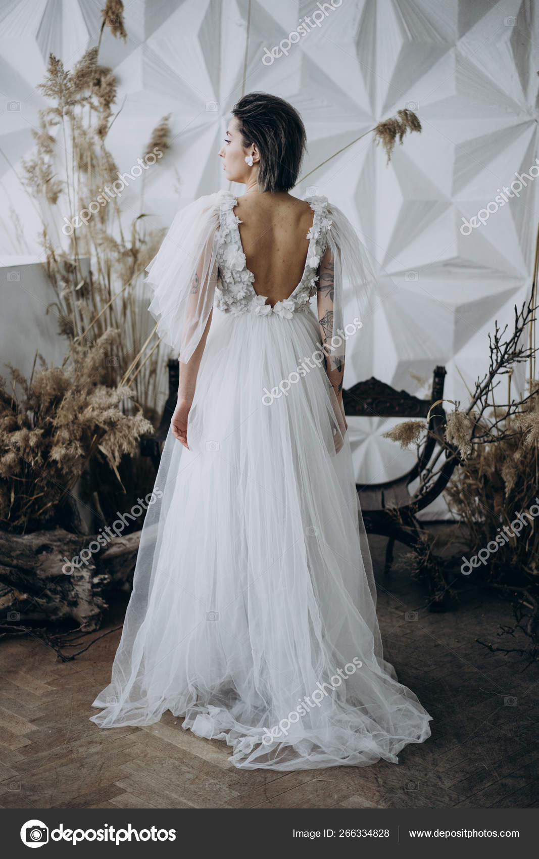 bride in white