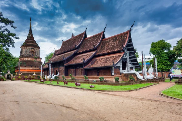 Antiguo Templo Histórico Lok Molee Chiang Mai Tailandia — Foto de Stock