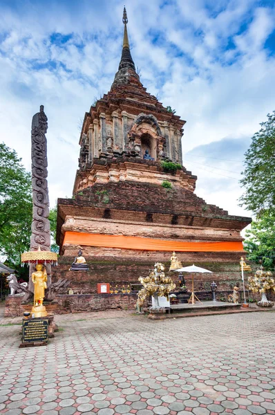 Antiguo Templo Histórico Lok Molee Chiang Mai Tailandia — Foto de Stock