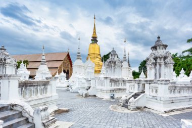 Mezarlık Chiang Mai Tayland tapınak Wat Suan Dok; Tayland