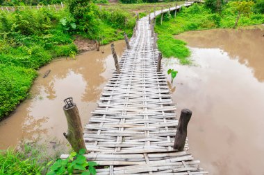Bambu köprü Boon Ko Ku So Pai at; Tayland