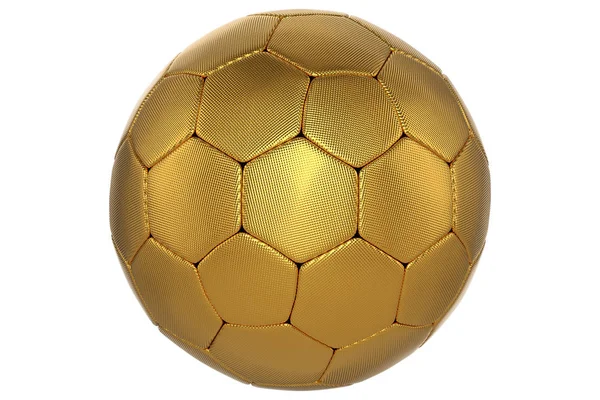 3D render izole kırpma yollarını beyaz zemin üzerine altın futbol Ödülü.
