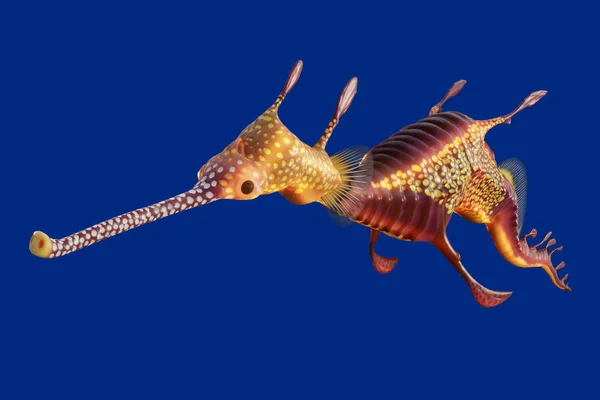 3d rendering of a Weedy seadragon, the ocean creature at Austral