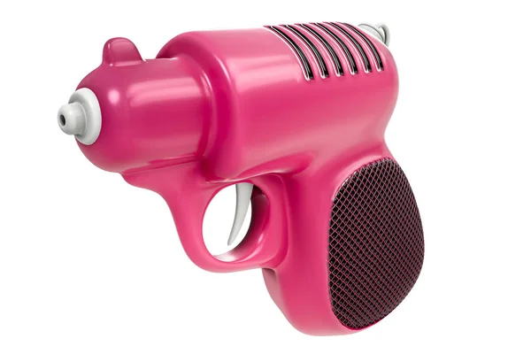 mini retro pembe su beyaz arkasında izole silah 3D render