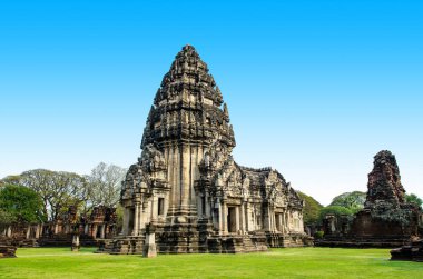 Merkez Pagoda, taş Castle Phimai geçmiş Park, Tayland.