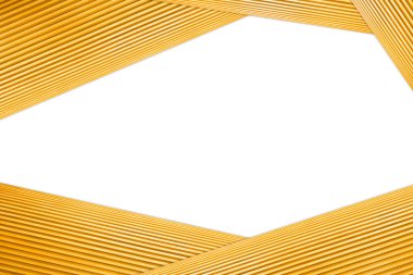 Yığılmış Çokgen çerçeve ışık kahverengi ahşap izole beyaz arka plan üzerinde.