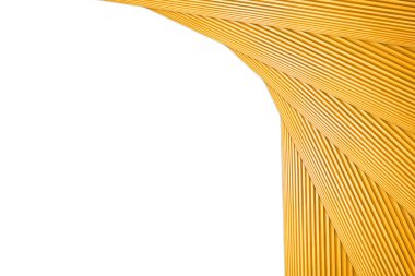 Yığılmış Çokgen çerçeve ışık kahverengi ahşap izole beyaz arka plan üzerinde.