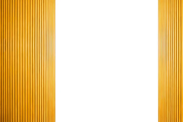 Çerçeve ışık kahverengi ahşap izole beyaz arka plan üzerinde.