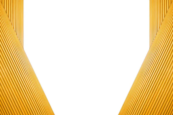 Yığılmış altıgen çerçeve ışık kahverengi ahşap izole beyaz arka plan üzerinde.