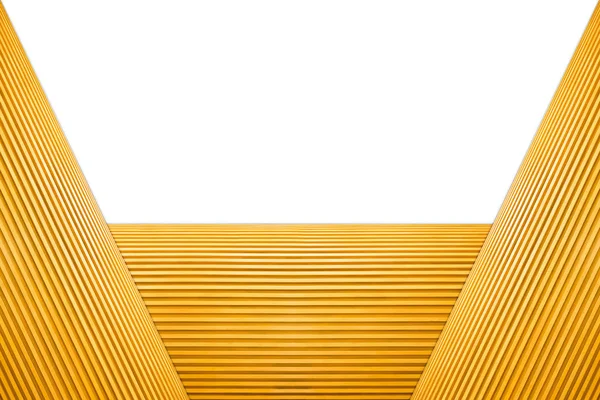 Yığılmış yamuk çerçeve ışık kahverengi ahşap izole beyaz arka plan üzerinde.