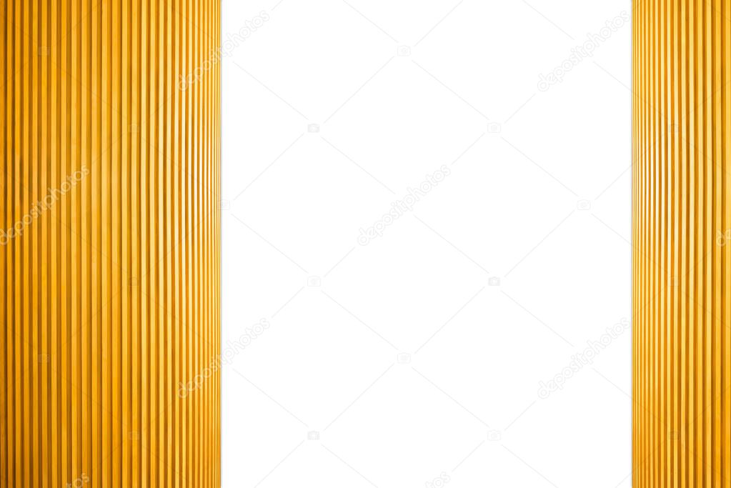 Frame Light Brown Wooden Isolated on white background.