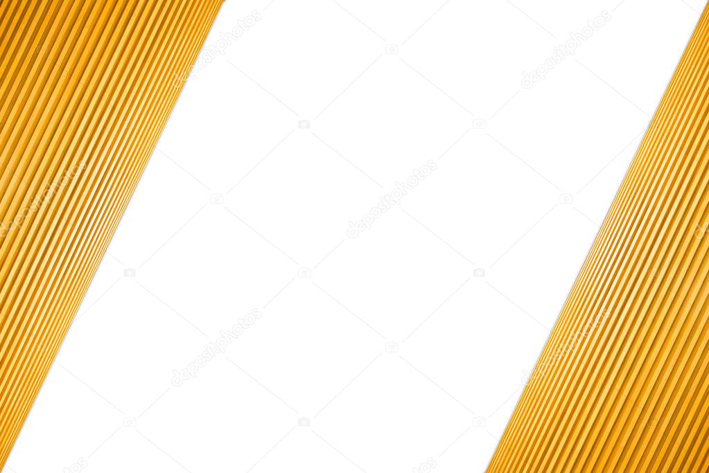 Stacked Rhombohedron Frame Light Brown Wooden Isolated on white background.