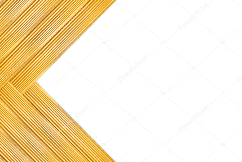 Stacked Frame Light Brown Wooden Isolated on white background.