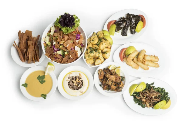 Traditionele Midden Oosten Voedsel Geïsoleerd Een Witte Achtergrond Uitknippad Opgenomen — Stockfoto