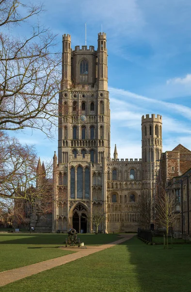 Ely Royaume Uni Février 2018 Une Vue Sur Cathédrale Historique — Photo