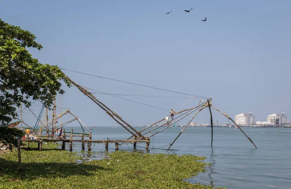 Fort Kochi India 16Th November 2017 View Famous Chinese Stationary — Stock Photo, Image