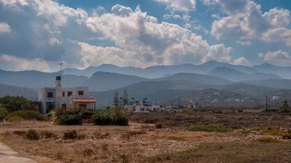 Paisaje Zona Rural Creta Milatos Cerca Ciudad Sissi — Foto de Stock