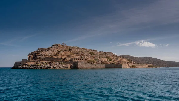 Остров Фалонга Исторически Заброшенная Колония Прокаженных Северо Востоке Крита — стоковое фото