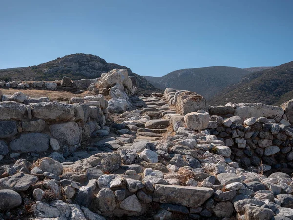 Antichi Resti Della Città Stato Dorica Lato Creta — Foto Stock