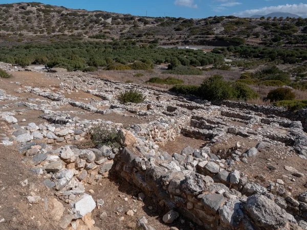 Ancient Remains Dorian City State Lato Crete — Stock Photo, Image