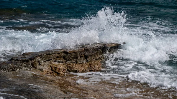 Litorale Mediterraneo Mochlos Creta — Foto Stock