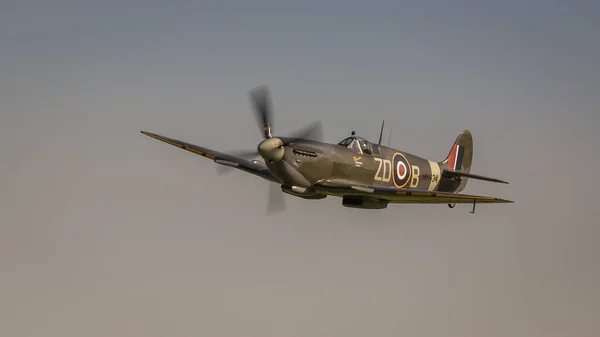 Biggleswade Reino Unido Maio 2018 Supermarine Spitfire Vintage Segunda Guerra — Fotografia de Stock