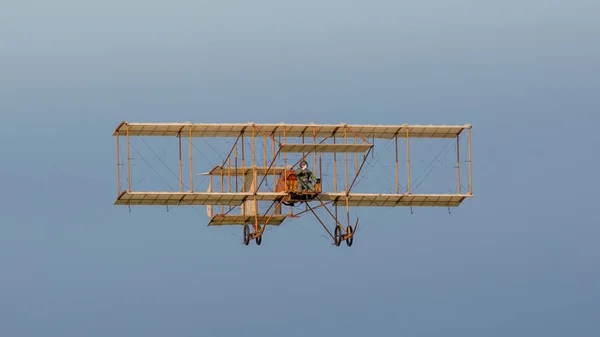 Biggleswade 6Th May 2018 Flying Replica Bristol Boxkite Flight Shuttleworth — Stock Photo, Image