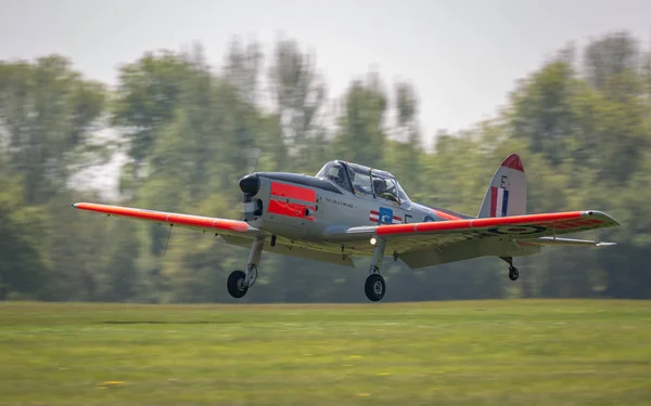 Biggleswade 6Th May 2018 Beautiful Vintage Havilland Chipmunk Vintage Aircraft — Stock Photo, Image