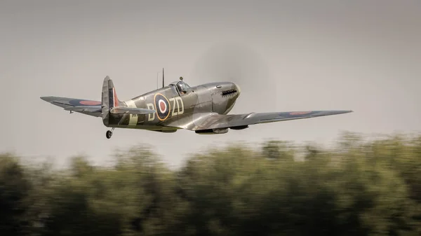 Biggleswade Reino Unido Maio 2018 Supermarine Spitfire Vintage Segunda Guerra — Fotografia de Stock