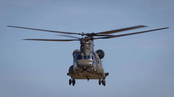 RAF Chinook helikopter w locie — Zdjęcie stockowe