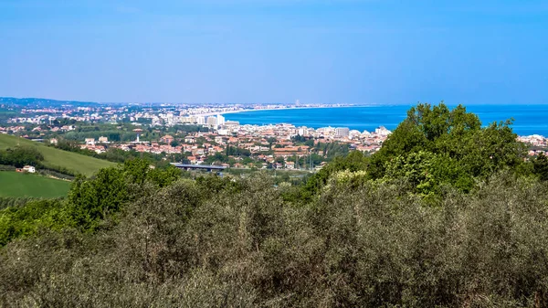 Vista Riviera Romagnola Costa Adriático Itália — Fotografia de Stock