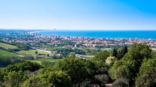 Vista Riviera Romagnola Costa Adriático Itália — Fotografia de Stock