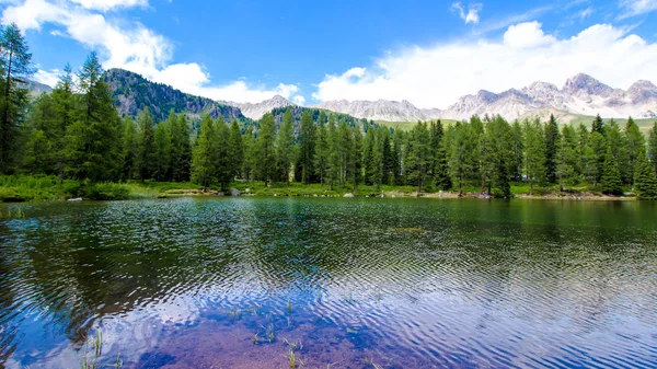 San Pellegrino See San Pellegrino Pass Ein Hochgebirgspass Den Italienischen — Stockfoto