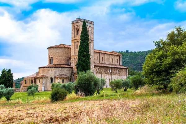 Abbey Sant Antimo Tuscany Italy — Stock Photo, Image