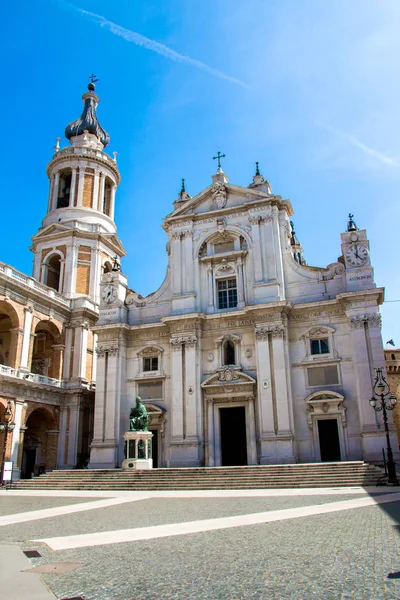 Basilica Della Santa Casa Santuario Del Pellegrinaggio Mariano Loreto Italia — Foto Stock