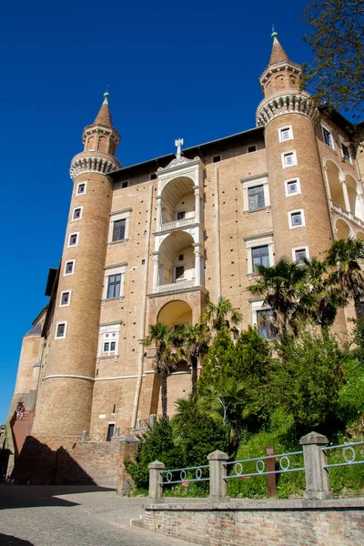 Palazzo Ducale Urbino Italia Tratta Edificio Rinascimentale Elencato Come Patrimonio — Foto Stock