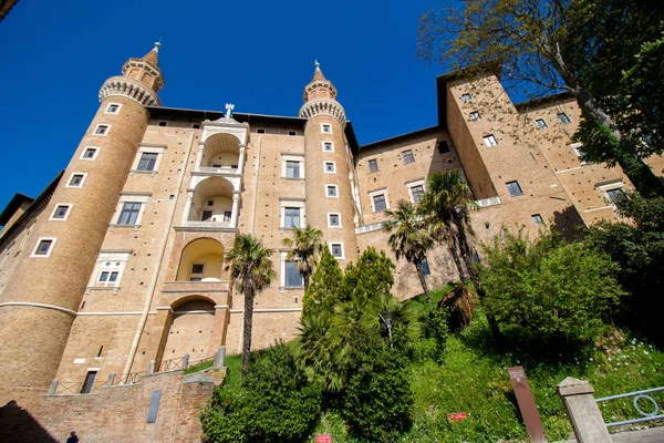 Palazzo Ducale Urbino Italia Tratta Edificio Rinascimentale Elencato Come Patrimonio — Foto Stock