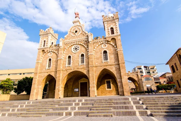 Igreja Santo Estêvão Eparquia Católica Maronita Batroun Líbano — Fotografia de Stock