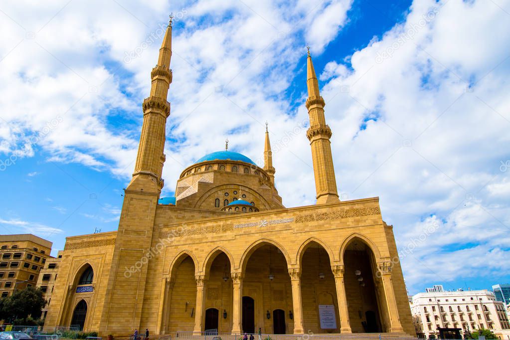 Mohammad Al-Amin Mosque, The Blue Mosque, in Beirut, Lebanon