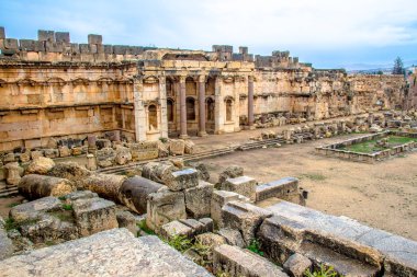 Antik Baalbek Lübnan, Unesco Dünya Mirası Site içinde Roma kentinin kalıntıları