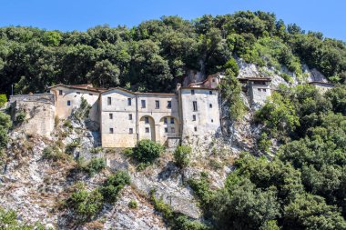 İtalya'da Greccio Sanctuary Hermitage
