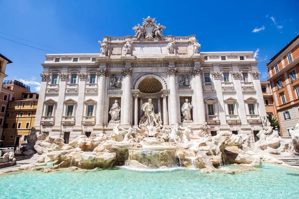 Trevifontenen Roma Italia Verdens Mest Berømte Fontener – stockfoto